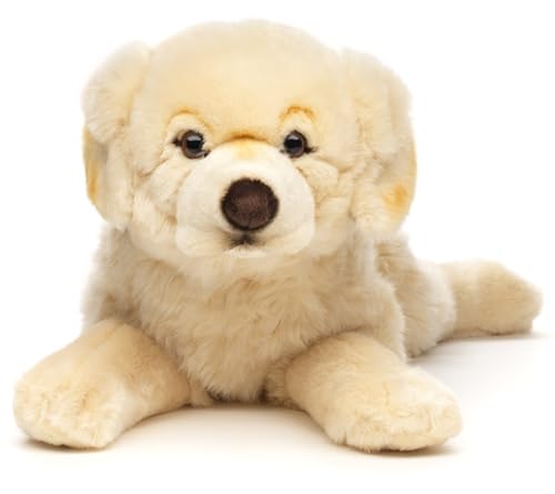 Uni-Toys - Golden Retriever, liegend - Ohne Geschirr - 60 cm (Länge) - Plüsch-Hund - Plüschtier, Kuscheltier von Uni-Toys