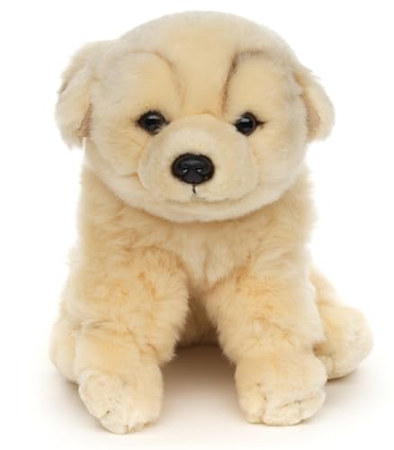 Uni-Toys - Golden Retriever Welpe, sitzend - Ohne Leine - 18 cm (Höhe) - Plüsch-Hund, Haustier - Plüschtier, Kuscheltier von Uni-Toys