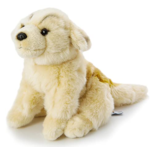 Uni-Toys - Golden Retriever Welpe, sitzend - Ohne Leine - 18 cm (Höhe) - Plüsch-Hund, Haustier - Plüschtier, Kuscheltier von Uni-Toys