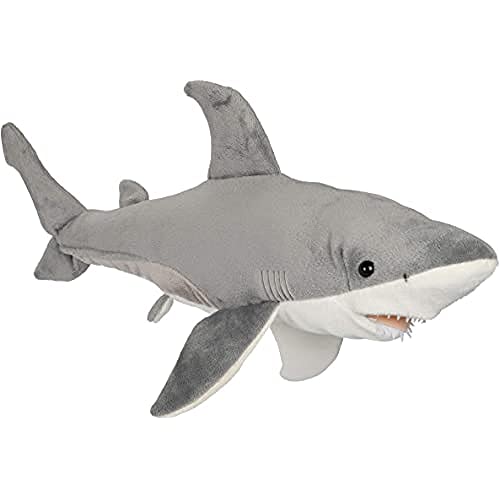 Uni-Toys - Weißer Hai - 50 cm (Länge) - Plüsch-Fisch - Plüschtier, Kuscheltier von Uni-Toys