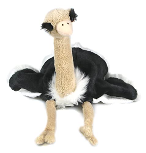 Uni-Toys - Handpuppe Strauß - 33 cm (Höhe) - Plüsch-Vogel - Plüschtier, Kuscheltier von Uni-Toys