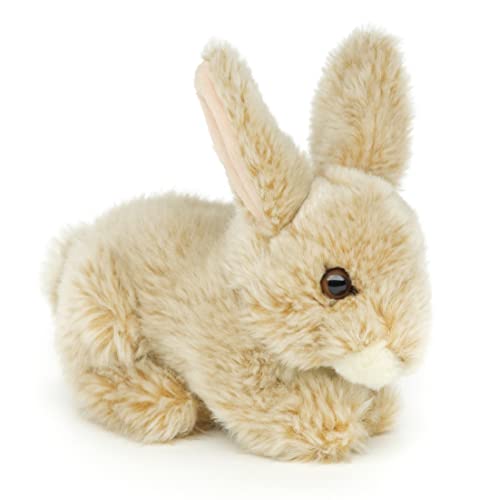 Uni-Toys - Hase, liegend (beige) - 18 cm (Länge) - Plüsch-Kaninchen - Plüschtier, Kuscheltier von Uni-Toys