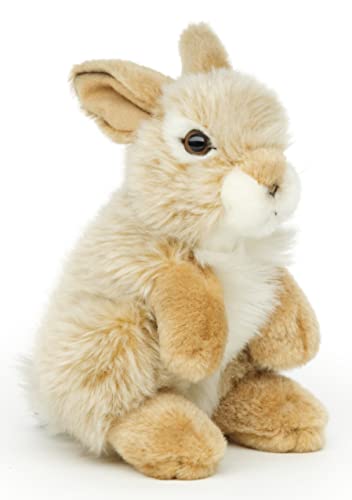 Uni-Toys - Hase, stehend (beige) - 18 cm (Höhe) - Plüsch-Kaninchen - Plüschtier, Kuscheltier von Uni-Toys