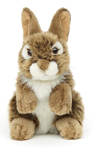 Uni-Toys - Hase, stehend (braun) - 18 cm (Höhe) - Plüsch-Kaninchen - Plüschtier, Kuscheltier von Uni-Toys