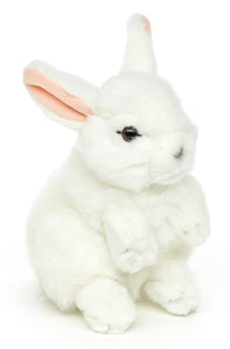 Uni-Toys - Hase, stehend (weiß) - 18 cm (Höhe) - Plüsch-Kaninchen - Plüschtier, Kuscheltier von Uni-Toys