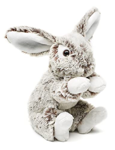 Uni-Toys - Hase mit Schlappohren, klein - Dunkelbraun-meliert - superweich - 15 cm (Höhe) - Plüsch-Kaninchen - Plüschtier, Kuscheltier von Uni-Toys