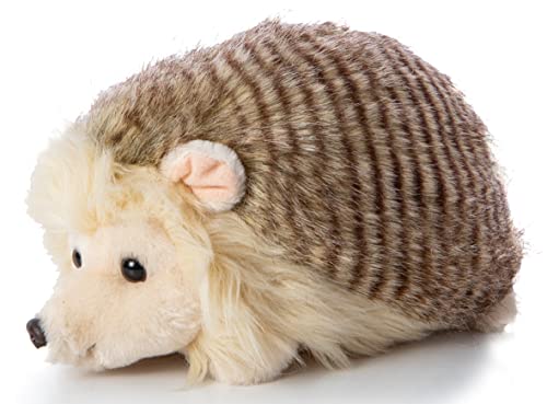 Uni-Toys - Igel mit braun-meliertem Fell, liegend - 24 cm (Länge) - Plüsch-Waldtier - Plüschtier, Kuscheltier von Uni-Toys