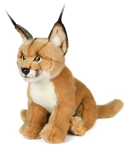 Uni-Toys - Karakal, sitzend - 30 cm (Höhe) - Plüsch-Katze, Luchs, Caracal - Plüschtier, Kuscheltier von Uni-Toys