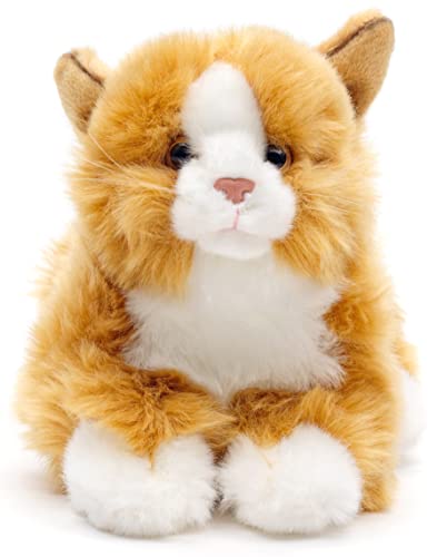 Uni-Toys - Katze rot-braun, liegend - 20 cm (Länge) - Plüsch-Kätzchen - Plüschtier, Kuscheltier von Uni-Toys