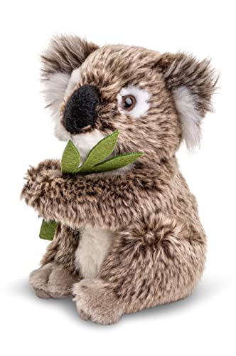 Uni-Toys - Koala mit Blatt, sitzend - 16 cm (Höhe) - Plüsch-Bär - Plüschtier, Kuscheltier von Uni-Toys