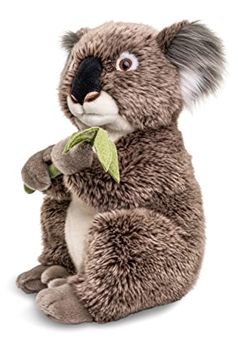 Uni-Toys - Koala mit Blatt, sitzend - 30 cm (Höhe) - Plüsch-Bär - Plüschtier, Kuscheltier von Uni-Toys