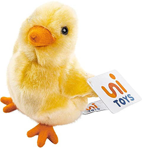 Uni-Toys - Küken gelb - 13 cm (Höhe) - Plüsch-Huhn, Vogel - Plüschtier, Kuscheltier von Uni-Toys
