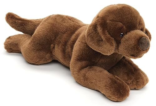 Uni-Toys - Labrador braun, liegend - 40 cm (Länge) - Plüsch-Hund - Plüschtier, Kuscheltier von Uni-Toys