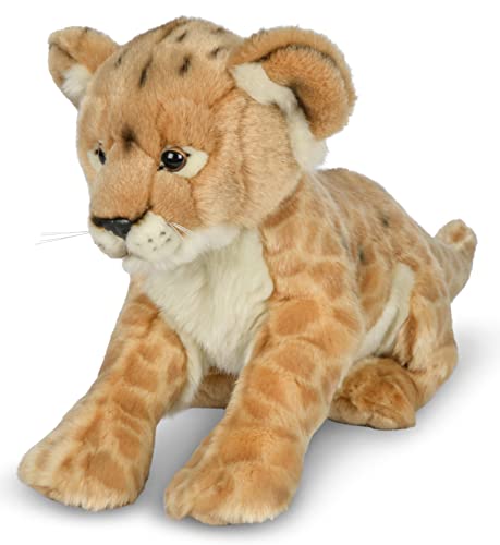 Uni-Toys - Löwenbaby - 31 cm (Länge) - Plüsch-Löwe, Wildtier - Plüschtier, Kuscheltier von Uni-Toys