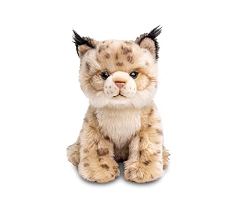 Uni-Toys - Luchs Junges, sitzend - 22 cm (Höhe) - Plüsch-Katze - Plüschtier, Kuscheltier von Uni-Toys