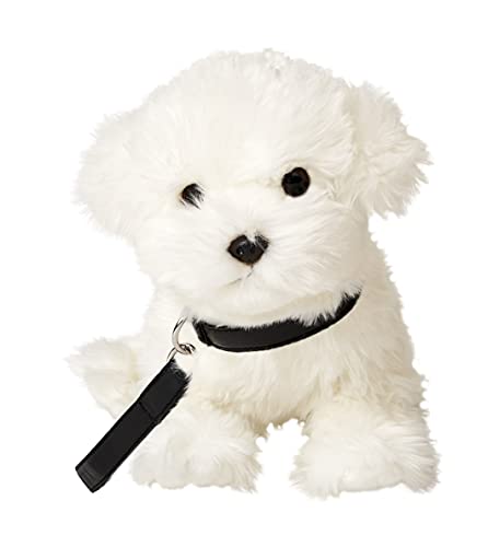 Uni-Toys - Malteser (mit Leine) - 26 cm (Länge) - Plüsch-Hund, Haustier - Plüschtier, Kuscheltier von Uni-Toys