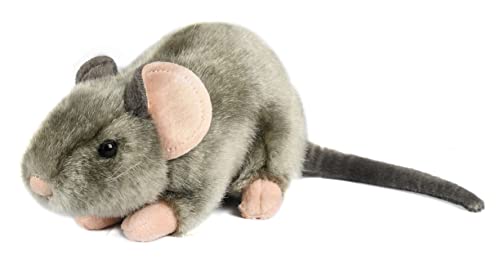 Uni-Toys - Maus grau, liegend - 17 cm (Länge) - Plüsch-Nagetier - Plüschtier, Kuscheltier von Uni-Toys