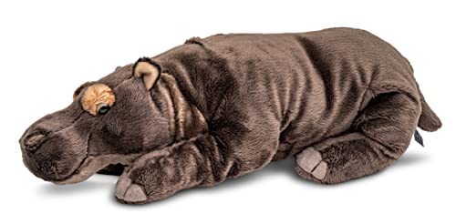 Uni-Toys - Nilpferd, liegend - 46 cm (Länge) - Plüsch-Hippo, Flusspferd - Plüschtier, Kuscheltier von Uni-Toys