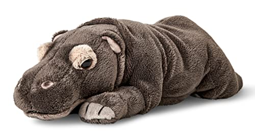 Uni-Toys - Nilpferd, liegend - 30 cm (Länge) - Plüsch-Hippo, Flusspferd - Plüschtier, Kuscheltier von Uni-Toys