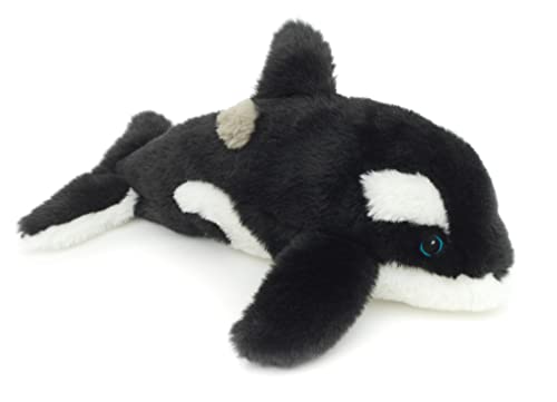 Uni-Toys - Eco-Line - Orca - 100% recyceltes Material - 25 cm (Länge) - Plüsch-Wal, Schwertwal - Plüschtier, Kuscheltier von Uni-Toys