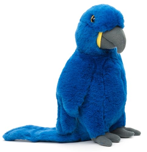 Uni-Toys - Papagei (blau) - 25 cm (Höhe) - Plüsch-Ara, Vogel - Plüschtier, Kuscheltier von Uni-Toys