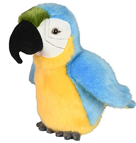 Uni-Toys - Papagei blau - 21 cm (Höhe) - Plüsch-Vogel - Plüschtier, Kuscheltier von Uni-Toys