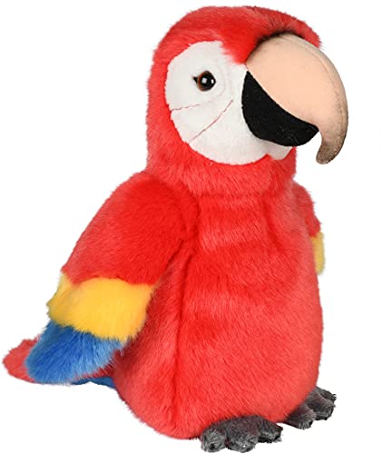 Uni-Toys - Papagei rot - 21 cm (Höhe) - Plüsch-Vogel - Plüschtier, Kuscheltier von Uni-Toys