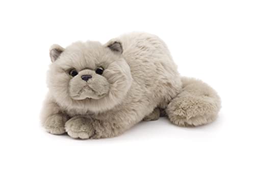 Uni-Toys - Perserkatze grau, liegend - 31 cm (Länge) - Plüsch-Katze - Plüschtier, Kuscheltier von Uni-Toys