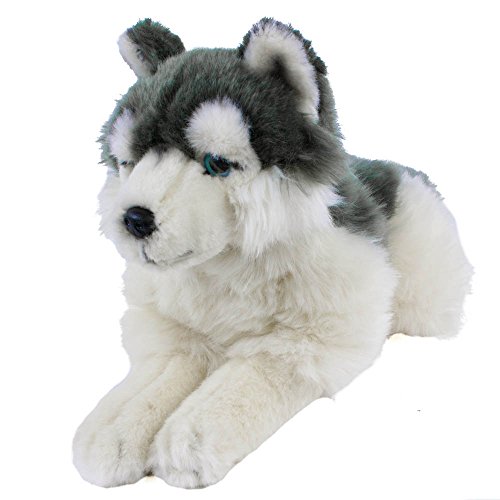 Uni-Toys Plüsch-Husky CE 30 cm liegender Husky grau/weiß 30 cm x 10 cm x 30 cm Uni-Toys Plüsch-Husky CE 30 cm liegender Husky grau/weiß 30 cm x 10 cm x 30 cm von Uni-Toys
