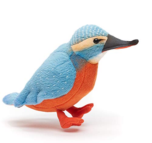 Uni-Toys - 'Ray' - Eisvogel - 12 cm (Höhe) - Plüsch-Vogel - Plüschtier, Kuscheltier von Uni-Toys