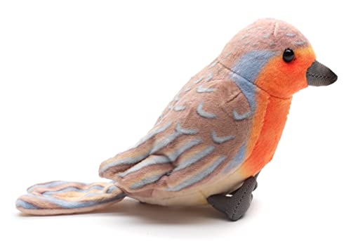 Uni-Toys - Rotkehlchen - 10 cm (Höhe) - Plüsch-Vogel - Plüschtier, Kuscheltier von Uni-Toys