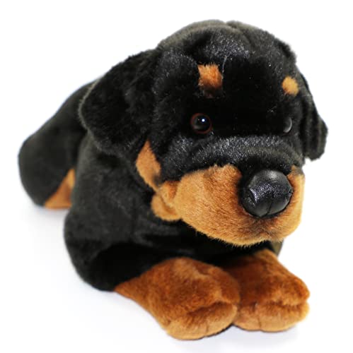Uni-Toys - Rottweiler, liegend - 45 cm (Länge) - Plüsch-Hund, Haustier - Plüschtier, Kuscheltier von Uni-Toys