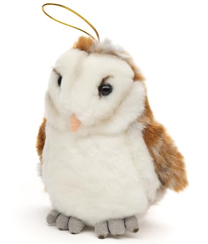 Uni-Toys - Schleiereulen-Baby - 12 cm (Höhe) - Plüsch-Vogel, Eule - Plüschtier, Kuscheltier von Uni-Toys