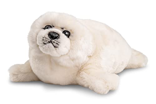 Uni-Toys - Seehund weiß - 36 cm (Länge) - Plüsch-Robbe - Plüschtier, Kuscheltier von Uni-Toys