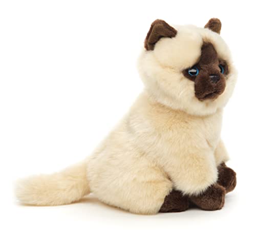 Uni-Toys - Siamkatze beige-braun, sitzend - 21 cm (Höhe) - Plüsch-Kätzchen - Plüschtier, Kuscheltier von Uni-Toys
