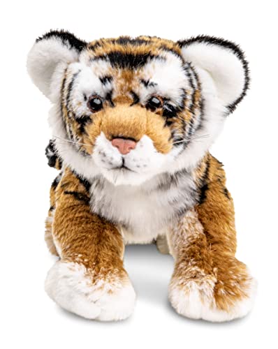 Uni-Toys - Tiger Junges, liegend - 33 cm (Länge) - Plüsch-Wildtier - Plüschtier, Kuscheltier von Uni-Toys