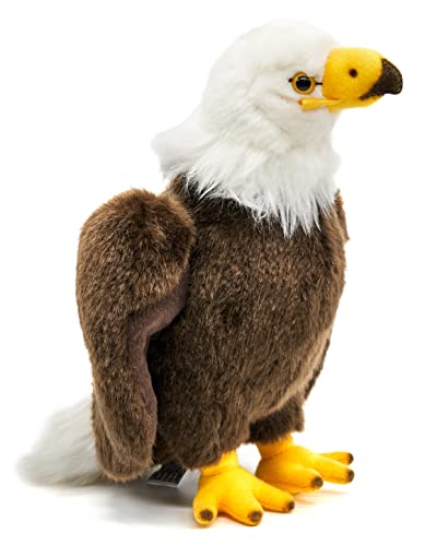 Uni-Toys - Weißkopfseeadler - 24 cm (Höhe) - Plüsch-Adler, Vogel - Plüschtier, Kuscheltier von Uni-Toys