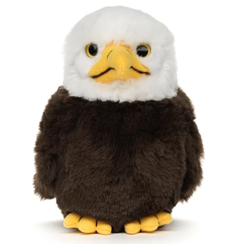 Uni-Toys - Weißkopfseeadler Baby - 17 cm (Höhe) - Plüsch-Vogel, Adler - Plüschtier, Kuscheltier von Uni-Toys