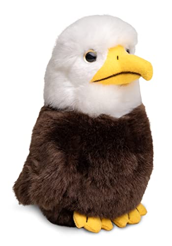 Uni-Toys - Weißkopfseeadler Jungvogel - 18 cm (Höhe) - Plüsch-Vogel, Adler - Plüschtier, Kuscheltier von Uni-Toys