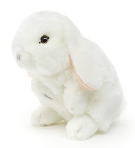 Uni-Toys - Widderkaninchen, stehend (weiß) - 18 cm (Höhe) - Plüsch-Hase, Kaninchen - Plüschtier, Kuscheltier von Uni-Toys