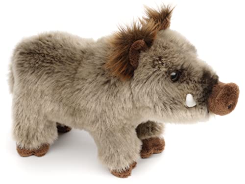 Uni-Toys - Wildschwein, stehend - 25 cm (Länge) - Plüsch-Schwein, Wildschwein - Plüschtier, Kuscheltier von Uni-Toys
