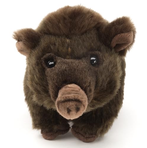 Uni-Toys - Wildschwein Baby, stehend - 23 cm (Länge) - Plüsch-Schwein - Plüschtier, Kuscheltier von Uni-Toys