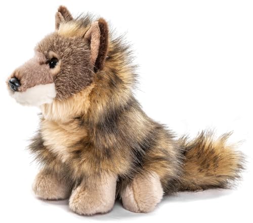 Uni-Toys - Wolf Junges, sitzend - 20 cm (Höhe) - Plüschtier, Kuscheltier von Uni-Toys