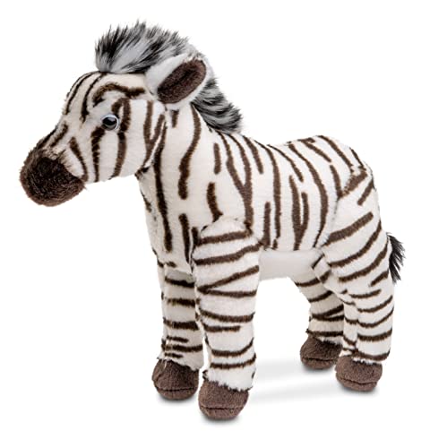 Uni-Toys - Zebra, stehend - 23 cm (Höhe) - Plüsch-Pferd - Plüschtier, Kuscheltier von Uni-Toys