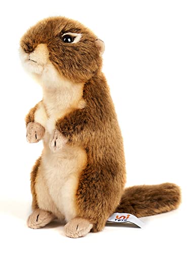 Uni-Toys - Ziesel, stehend - 20 cm (Höhe) - Plüsch-Erdhörnchen - Plüschtier, Kuscheltier von Uni-Toys