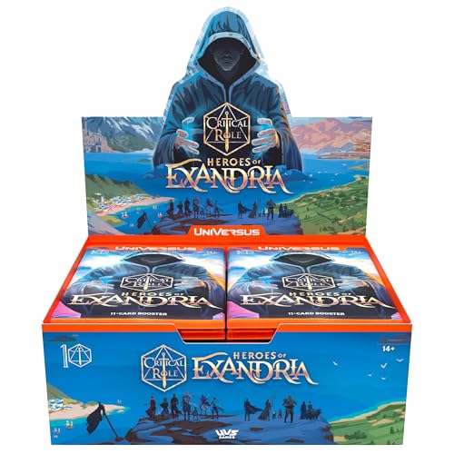 UniVersus: Critical Role: Heroes of Exandria - Booster Display - Enthält 24 Boosterpacks (11 Karten Ea), Kartenspiel zum Deckbau, zufällig Sortiert von UniVersus