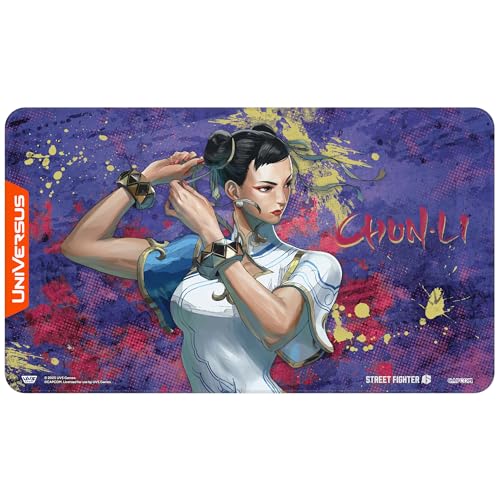 UniVersus: Street Fighter 6 Challenger Series Playmat - Chun-Li - 24 x 14 Neoprenmatte, Sammlerstück Tabletop Kartenspiel Zubehör, UVS Spiele, Lizenziert von UniVersus