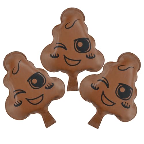 Unicoco Fart Streichkissen, 3pcs selbstblende Poop Form Fart Spielzeug, Poopee Fart Sound Kissen Spielzeug, Streiche lustige Witze kniffliges Spielzeug, Streiche für Kinder Erwachsene von Unicoco