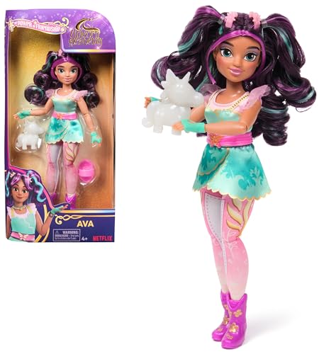 Unicorn Academy Ankleidepuppe Ava - die Originalpuppe zur beliebten Netflix-Serie, 24 cm groß, mit echtem Haar, abnehmbarer Kleidung und Accessoires, für Kinder ab 4 Jahren Unicorn Academy Ankleidepuppe Ava - die Originalpuppe zur beliebten Netflix-Serie, 24 cm groß, mit echtem Haar, abnehmbarer Kleidung und Accessoires, für Kinder ab 4 Jahren von Unicorn Academy