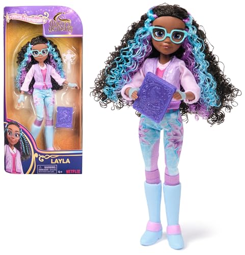 Unicorn Academy Ankleidepuppe Layla - die Originalpuppe zur beliebten Netflix-Serie, 24 cm groß, mit echtem Haar, abnehmbarer Kleidung und Accessoires, für Kinder ab 4 Jahren von Unicorn Academy